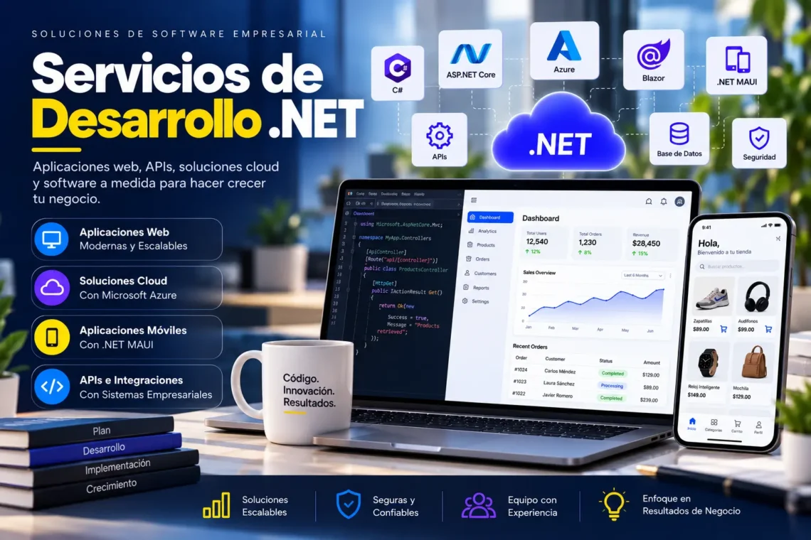 Servicios de Desarrollo .NET Soluciones de Software Personalizadas